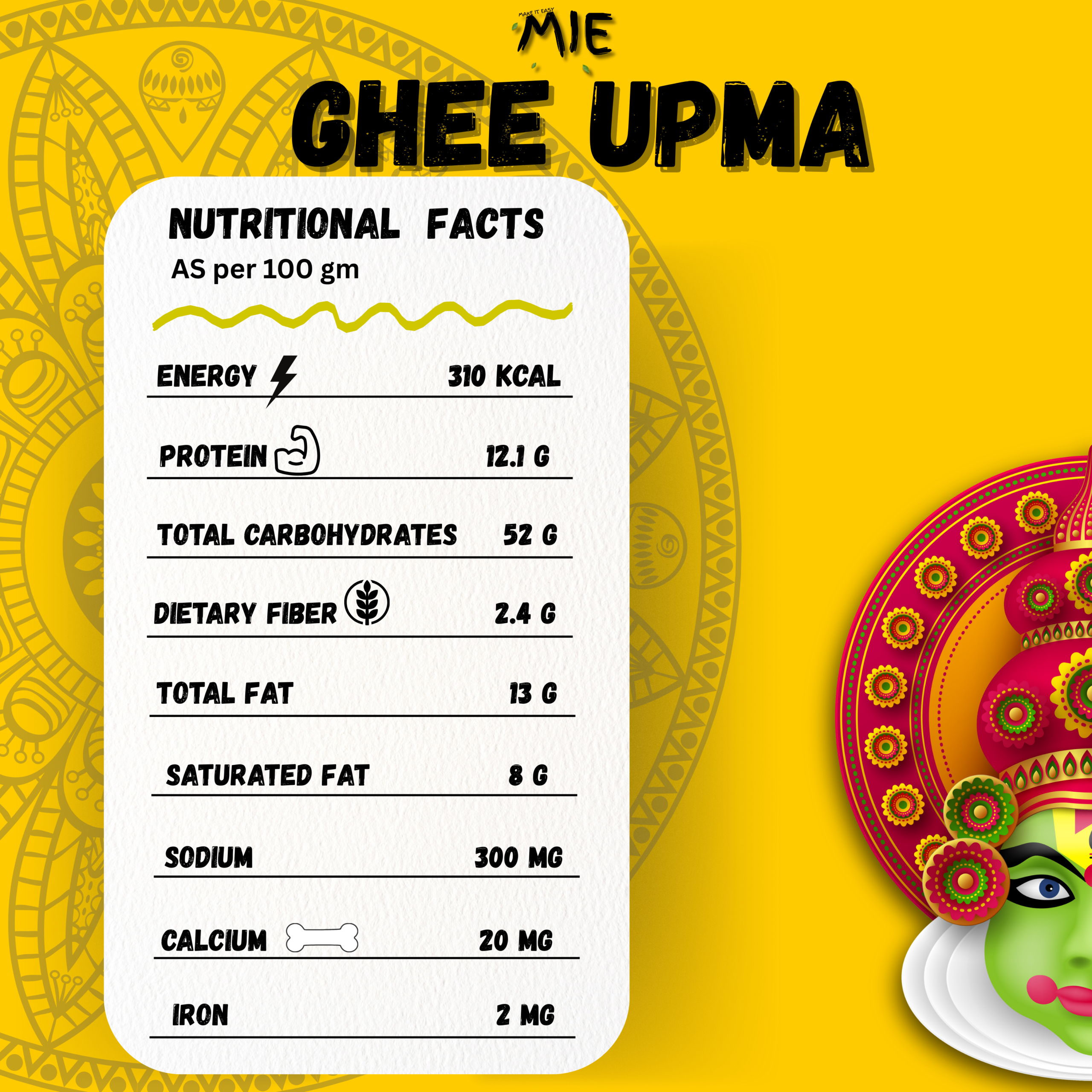 instant ghee upma mix
