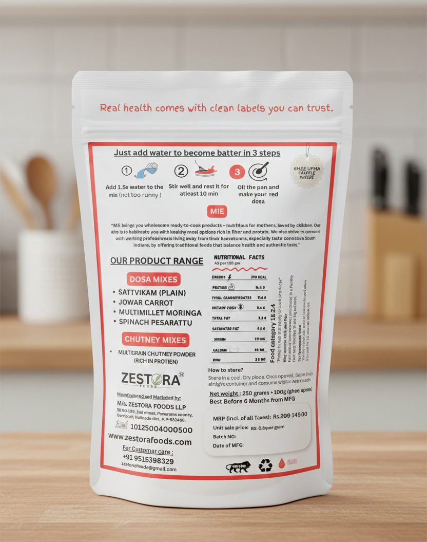 ragi beetroot dosa mix